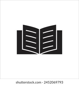 open book vector icon line template