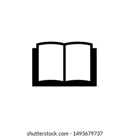 Open Book Vector Icon on white background. Illustration for design