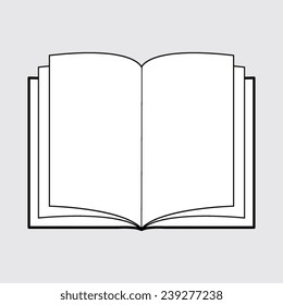 Open Book Vector Icon Stock Vector (Royalty Free) 330979616 | Shutterstock