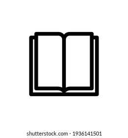 Öffnen Sie das Buch, Vektorsymbol. Bucht Seiten Glyph Symbol. Symbol, Logo-Abbildung. Vektorgrafiken. Rahmenbild Buchbildung Vektorgrafik