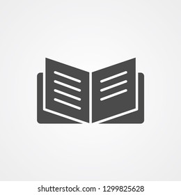 Open book vector icon sign symbol