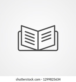 Open book vector icon sign symbol