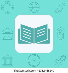 Open book vector icon sign symbol