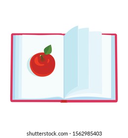 Open book vector icon.Cartoon vector icon isolated on white background open book.