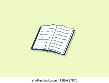 Open Book Vector Icons Old Vintage