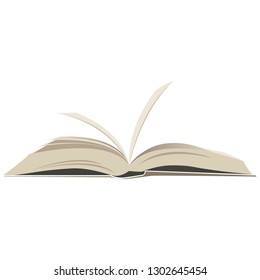 open book. vector illustration