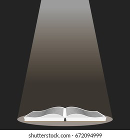 Open book. Vector illustration.