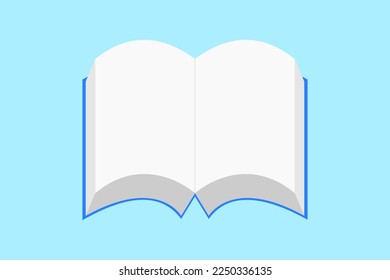 Open book vector illustration background