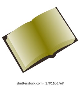 Open book. Vector illustration. Blank book