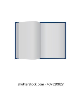 Open book vector illustration. EPS 10