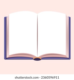 Open book. Vector illustration EPS10. 