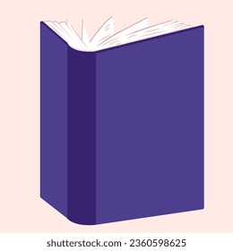 Libro abierto. Ilustración del vector EPS10. 