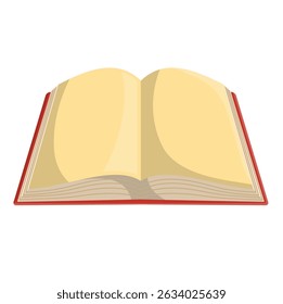 Open book vector illustration, isolated on white background, book clip art, open book clip art, clip art open book