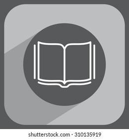 Open book - Vector illustration, line icon