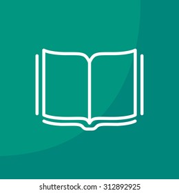 Open book - Vector illustration, line icon
