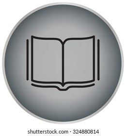 Open book - Vector illustration, line icon