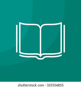 Open book - Vector illustration, line icon
