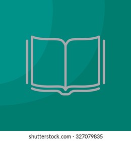 Open book - Vector illustration, line icon