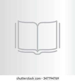 Open book - Vector illustration, line icon