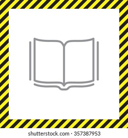 Open book - Vector illustration, line icon