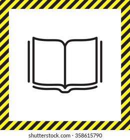 Open book - Vector illustration, line icon