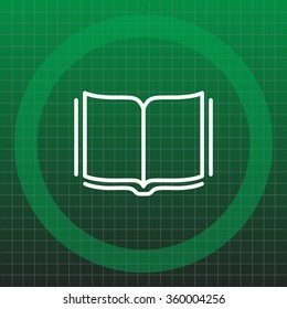 Open book - Vector illustration, line icon
