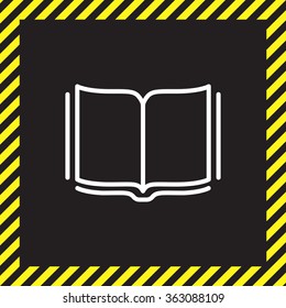 Open book - Vector illustration, line icon