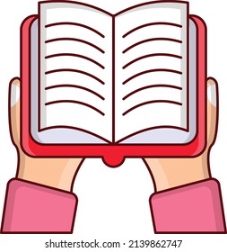 libro abierto Ilustración vectorial sobre un fondo transparente.Símbolos de calidad premium. icono plano de línea vectorial para el concepto y el diseño gráfico.