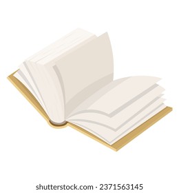 an open book. vector illustration on a white background.