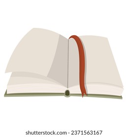 an open book. vector illustration on a white background.