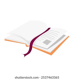 Open book vector illustration perfect for education or school
