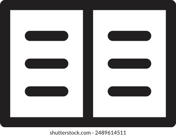 Open book vector on white background	