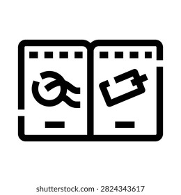 Open booklet displaying a question mark and a price tag symbol, illustrating concepts of frequently asked questions, customer assistance, troubleshooting, product information, and service