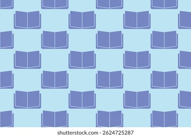 Open books pattern . Open books background . Vector illustration