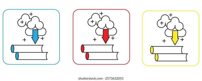 Open books are placed to fill the library space, icon vector illustration.
