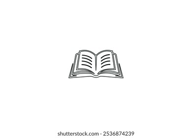 Open books It should be an abstract interpretation of a book icon vector illustration.