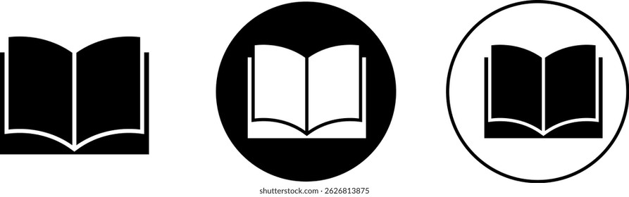  Open books sign. Including read. open book reading  knowledge.  Textbook symbol. journal literature business signs. Education concept
