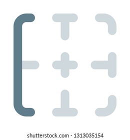 Open border at left of worksheet cell