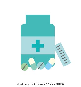 open bottle pills medicine healthcare