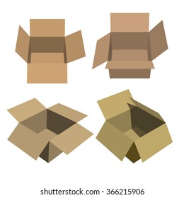 Open box 3d made in vector
