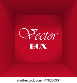 Open box. Abstract background for text. Vector Illustration