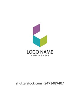Vector de diseño de logotipo de caja abierta