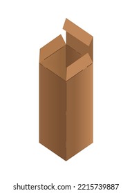 icono de paro de paquete ecológico de caja abierta