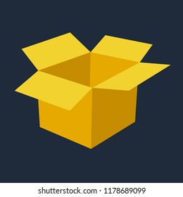 Öffnen Sie die Box flach Symbol. Sie können das Symbol Open Box für mehrere Zwecke wie: Webseiten, UI, UX, Druckvorlagen, Werbematerialien, Infografiken, Web- und Handyapplikationen.