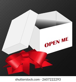 Open box, gift, transparent background