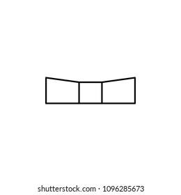 open box icon. Element of mobile banking for smart concept and web apps. Thin line open box icon can be used for web and mobile on white background