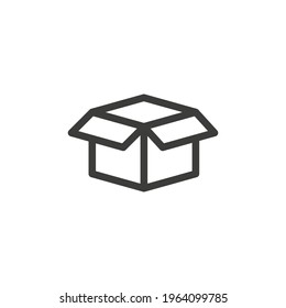 Open box icon on white background