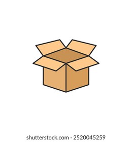 open Box icon. open Package symbol template for graphic and web design collection logo vector illustration