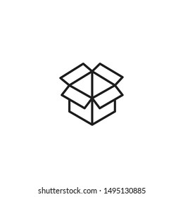 Open Box Icon. Package icon. Vector illustration on a white background. Product symbol for your web site design, logo, app, UI. Vector illustration, EPS 10