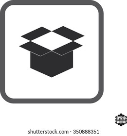 Open box icon. Vector illustration